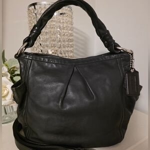 Coach Black Leather Shoulder Bag